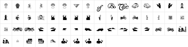 KidingsFree Regular Character Map KidingsFree Regular Character Map
