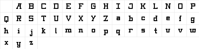 Kingsbury Regular Character Map Kingsbury Regular Character Map
