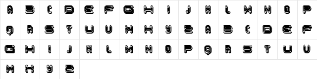Klapa Inverted Regular Character Map