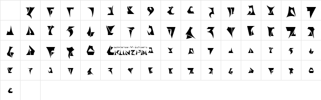 Klinzhai Medium Character Map Klinzhai Medium Character Map