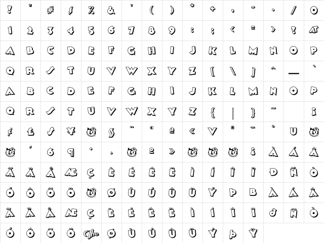 Kobalt Kartoon Character Map