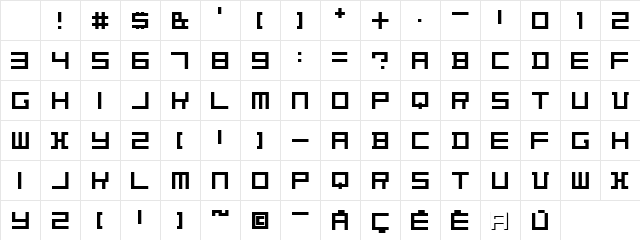 Konstructiv Regular Character Map Konstructiv Regular Character Map