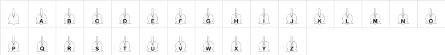 KR Caramel Apple Regular Character Map KR Caramel Apple Regular Character Map