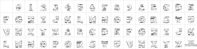 KR Tigrrr Regular Character Map