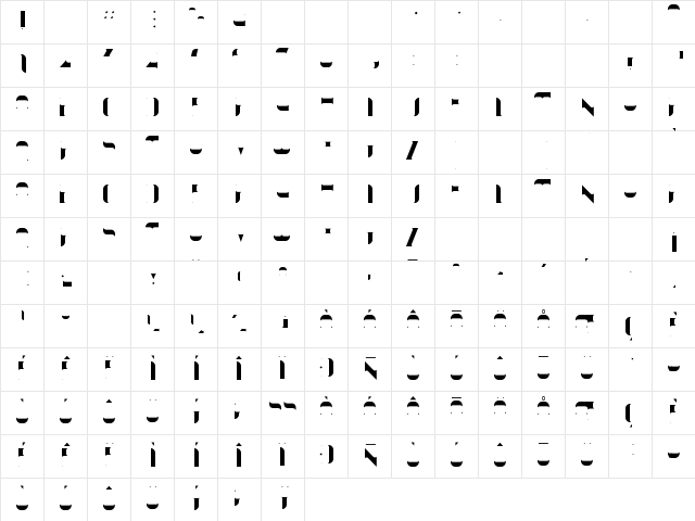 Krait Fill Character Map