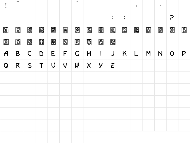 Kramer Regular Character Map