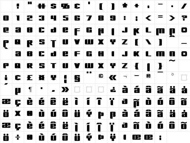 Kreon Regular Character Map Kreon Regular Character Map