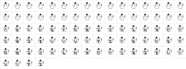 Kristin Regular Character Map