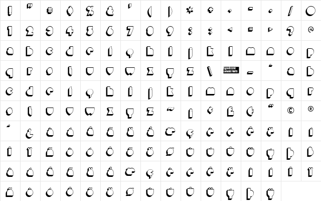 Misirlou Day Regular Character Map