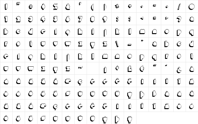 Misirlou Day Regular Character Map