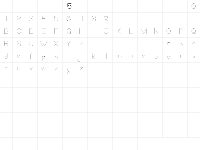 La Quince de Mayra Regular Character Map