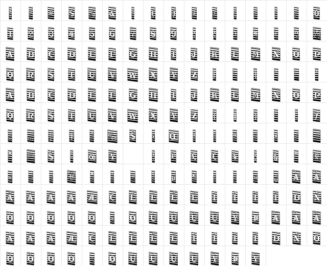 a_TrianglerCmMrDn Regular Character Map