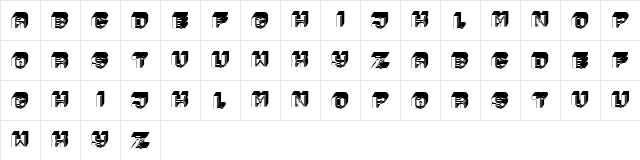 Labor Regular Character Map