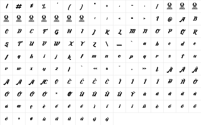 Labyrinthe du Paradis Regular Character Map Labyrinthe du Paradis Regular Character Map