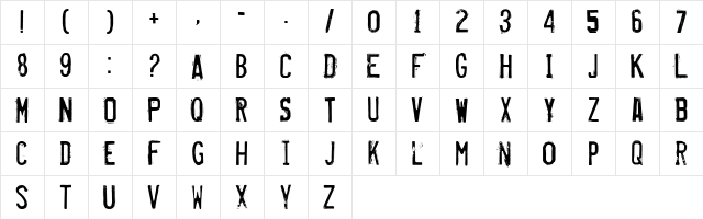 Misproject (r)ecife Character Map
