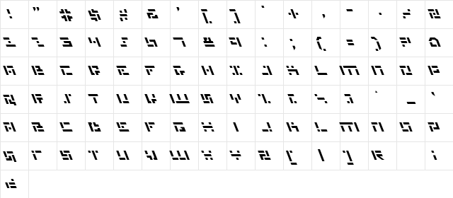 Missile Man Leftalic Leftalic Character Map