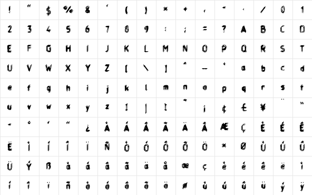 Layer Regular Character Map Layer Regular Character Map