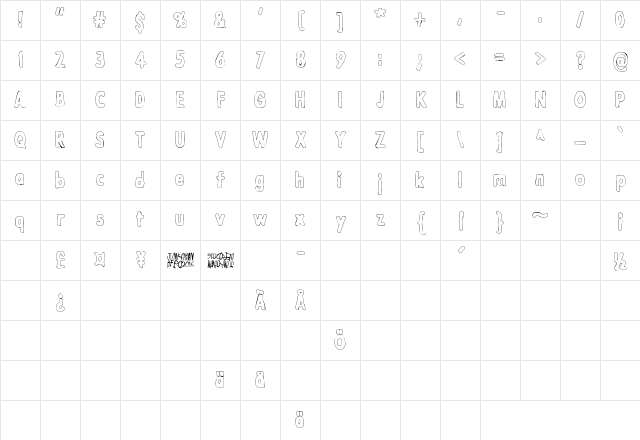 Lazarus Oz Syndfri Regular Character Map Lazarus Oz Syndfri Regular Character Map