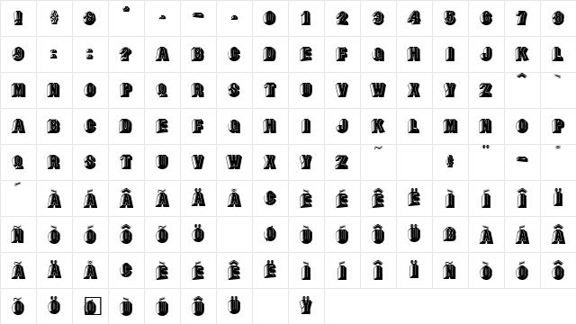 Lee Regular Character Map Lee Regular Character Map