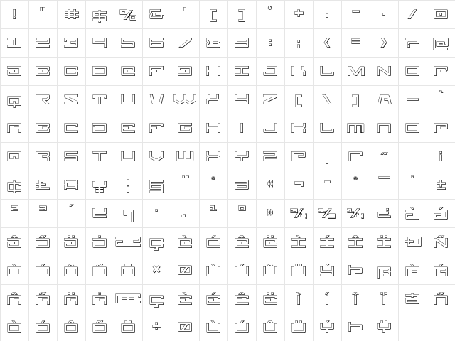 Legion 3D Regular Character Map