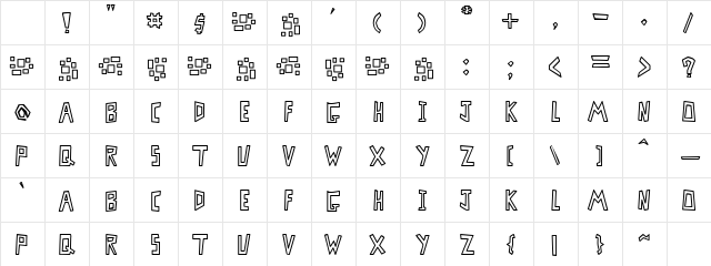 MisterBass hollow Character Map MisterBass hollow Character Map