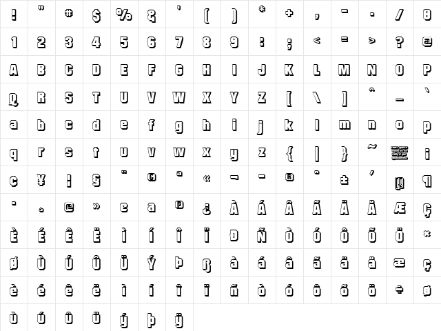 Mister Belvedere 3D Regular Character Map