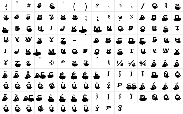 Letter Set C Character Map
