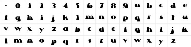 Lettre Dans Le Decor Regular Character Map