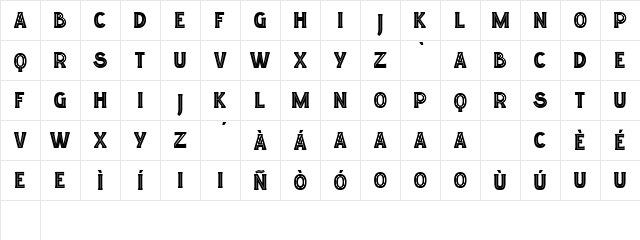 LGF ELUCIDAR TITULARES Regular Character Map
