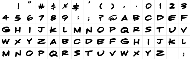 LHF Fast Caps Regular Character Map LHF Fast Caps Regular Character Map