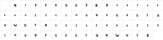 LightFuze Regular Character Map LightFuze Regular Character Map