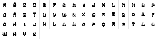 Lightshow Regular Character Map
