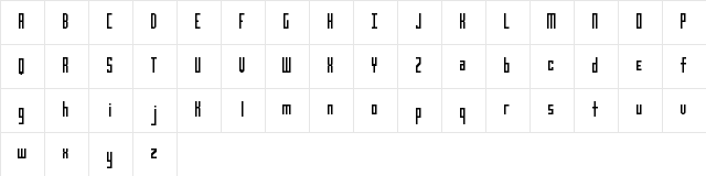 Limousine Regular Character Map