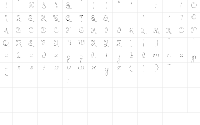 Listening Regular Character Map