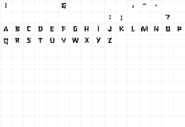 Logger Regular Character Map
