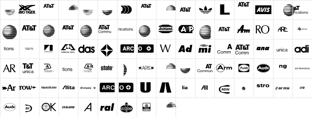 LogosCompany P02 Character Map