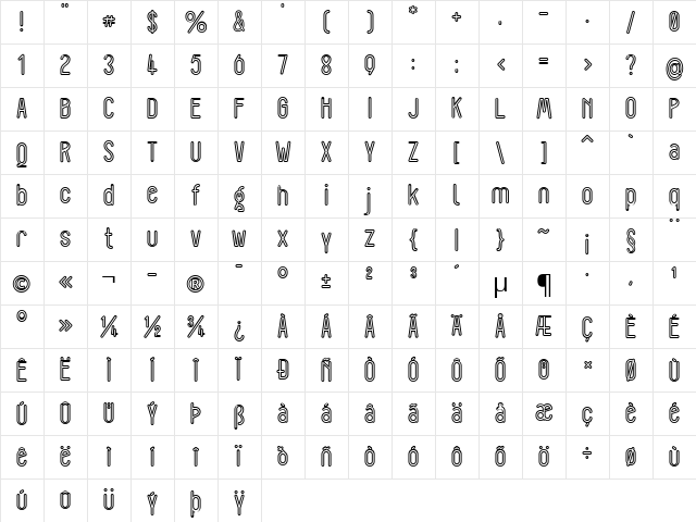 Lorem Ipsum Regular Character Map Lorem Ipsum Regular Character Map