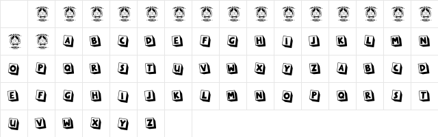 LOVE-YOU Regular Character Map LOVE-YOU Regular Character Map