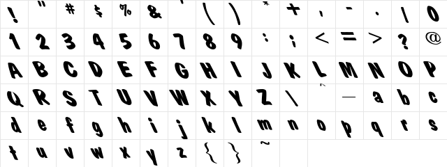 Mkt Bold Plain: Lefty Plain: Character Map Mkt Bold Plain: Lefty Plain: Character Map