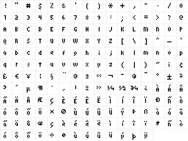 kroeger 05_58 Regular Character Map kroeger 05_58 Regular Character Map