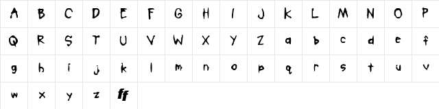 Mobster Regular Character Map