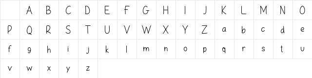Mocassa Regular Character Map Mocassa Regular Character Map