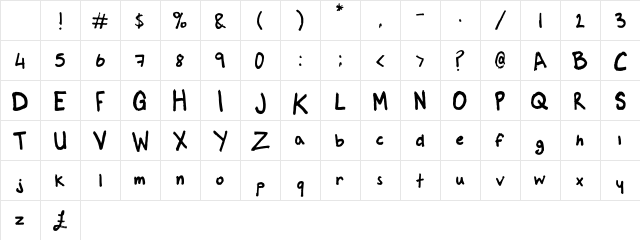 Marker Regular Regular Character Map Marker Regular Regular Character Map