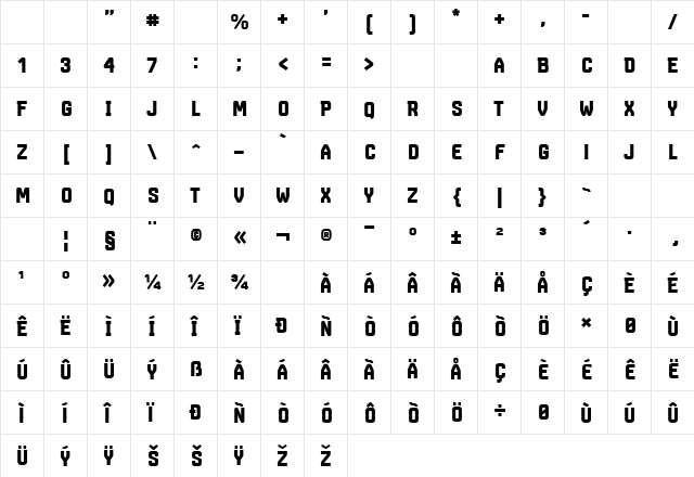 Marsmonster Demo Black Character Map