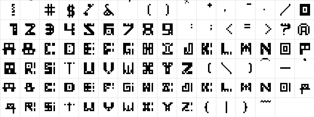 Masked Regular Character Map Masked Regular Character Map