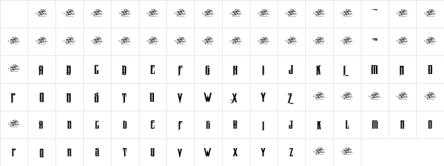 MCF zelfis Regular Character Map MCF zelfis Regular Character Map