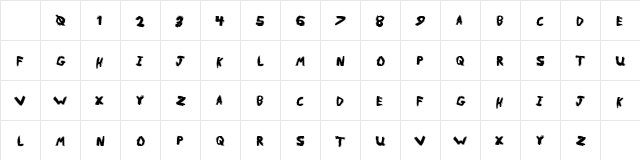 MetalReason Regular Character Map MetalReason Regular Character Map
