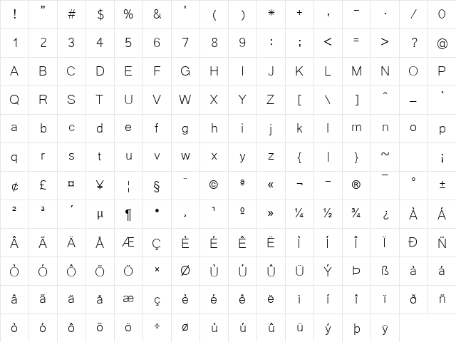 Microsoft Yi Baiti Regular Character Map Microsoft Yi Baiti Regular Character Map