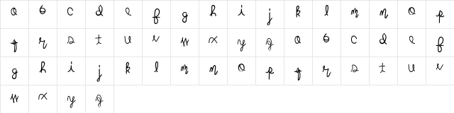 mightyroping Regular Character Map