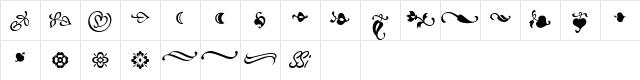 Atlantix Ornaments SSi Regular Character Map Atlantix Ornaments SSi Regular Character Map